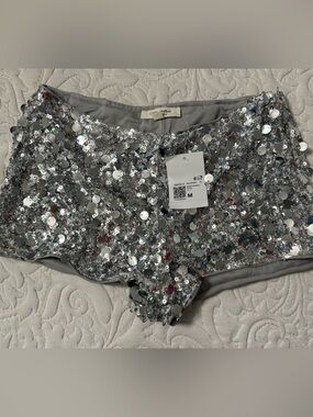 Forever 21 Silver Sequin Women’s Shorts